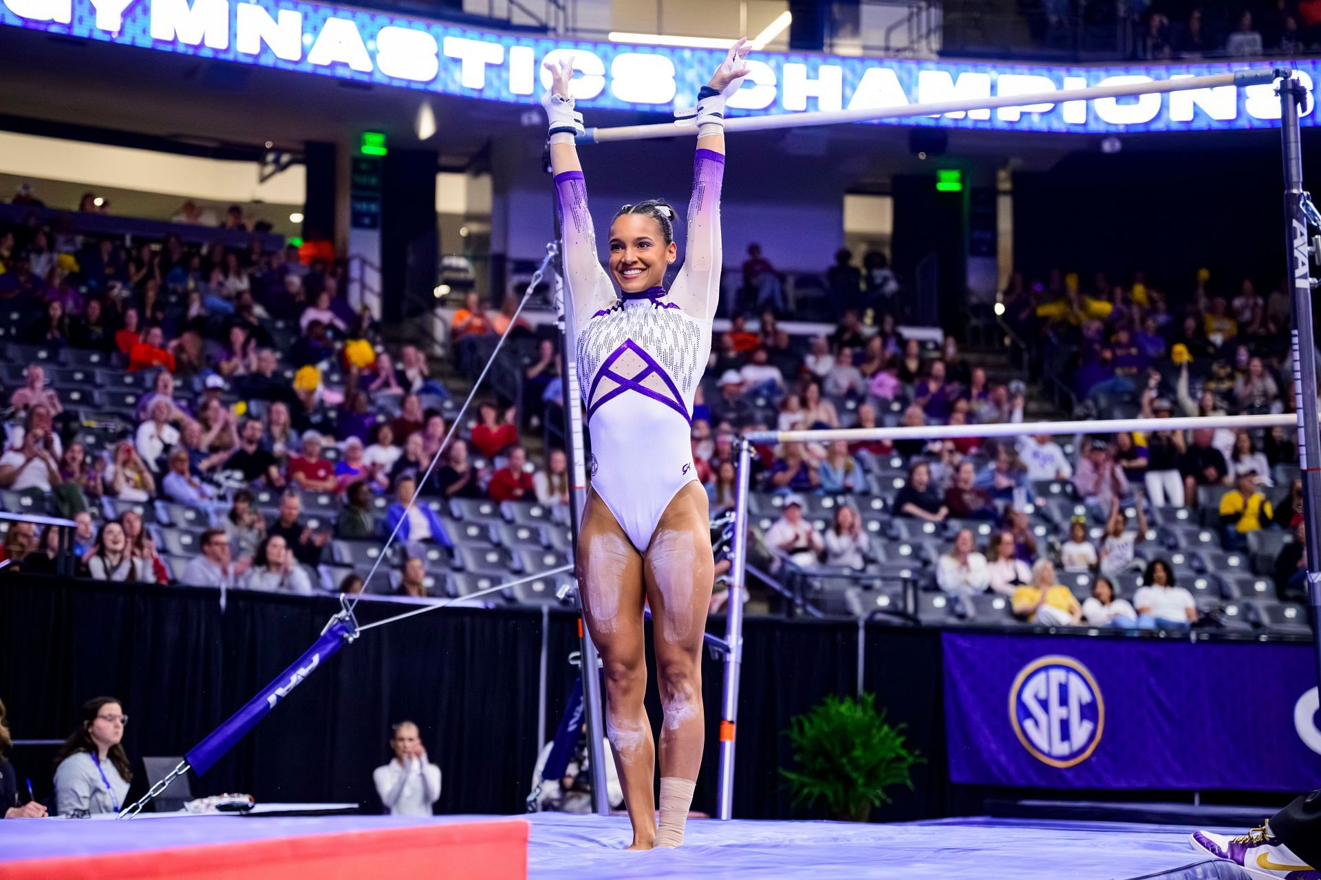 Haleigh Bryant during the SEC Women's Gymnastics Championships 2025 (Photo: Getty Images)